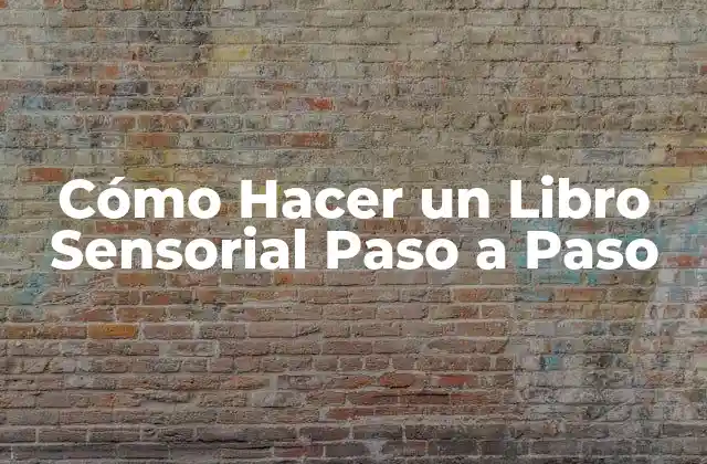 Cómo Hacer un Libro Sensorial Paso a Paso 2 ¿Qué es un Libro Sensorial?