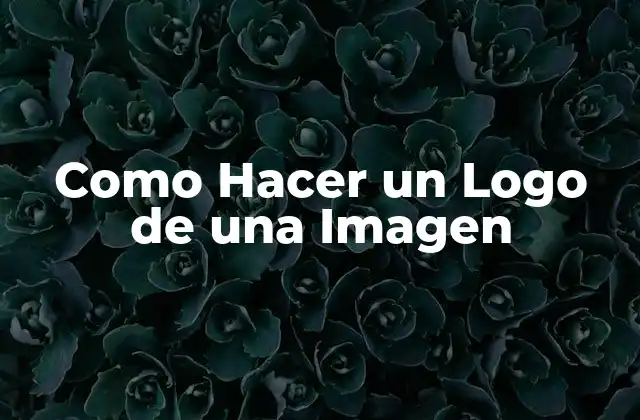 Como Hacer un Logo de una Imagen