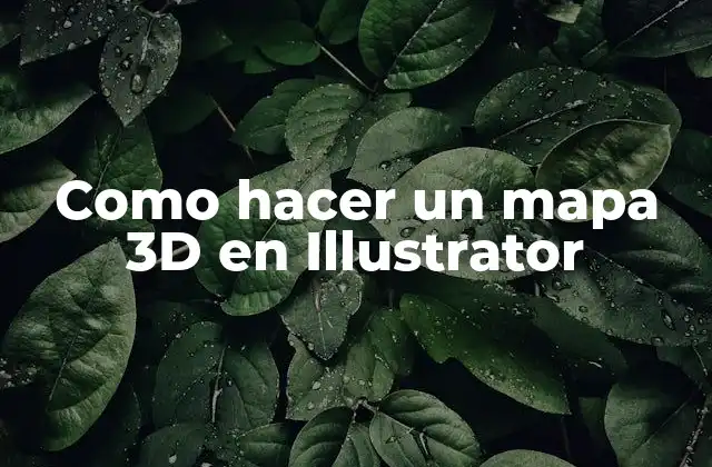 Como Hacer un Mapa 3d en Illustrator
