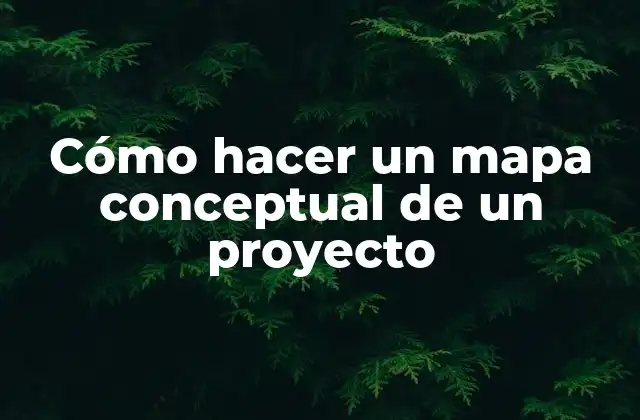 Cómo Hacer un Mapa Conceptual de un Proyecto