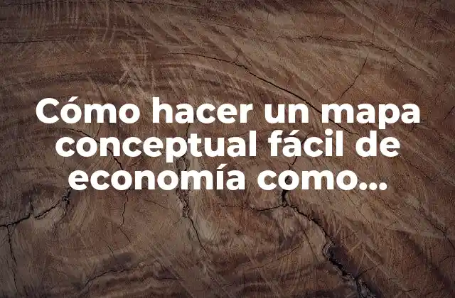 Cómo Hacer un Mapa Conceptual Fácil de Economía como Ciencia