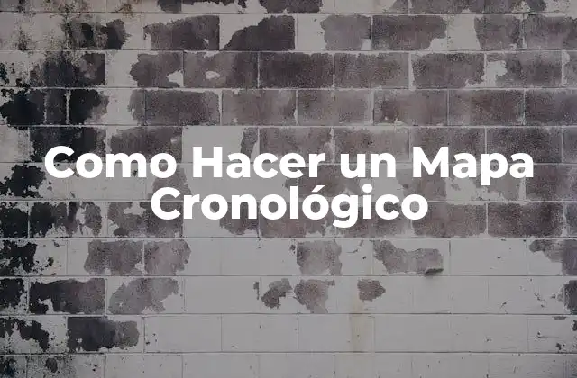 Como Hacer un Mapa Cronológico