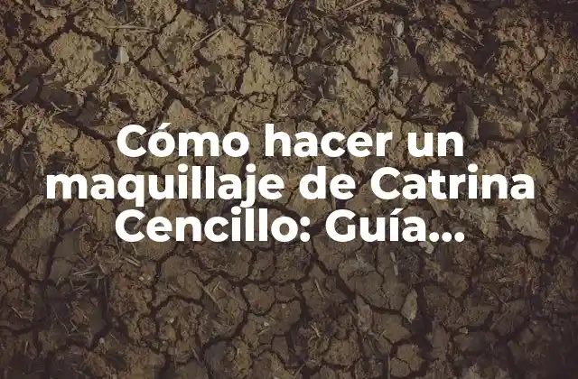 Cómo Hacer un Maquillaje de Catrina Cencillo: Guía Detallada