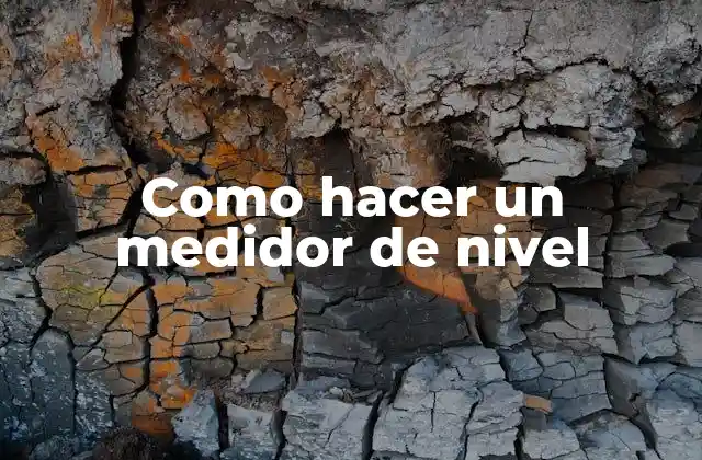 Como Hacer un Medidor de Nivel