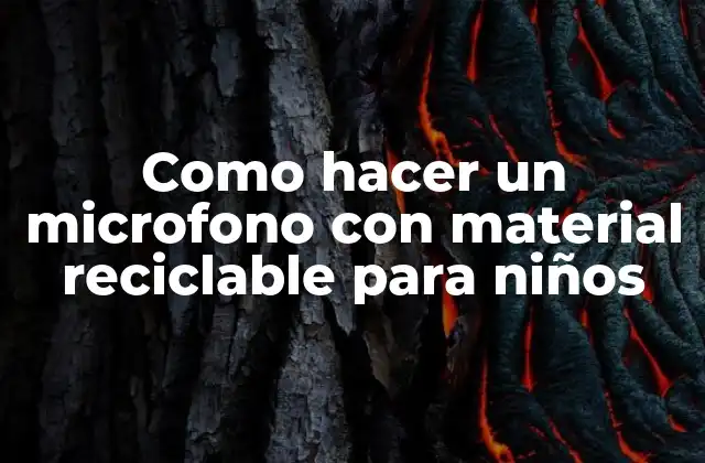 Como Hacer un Microfono con Material Reciclable para Niños