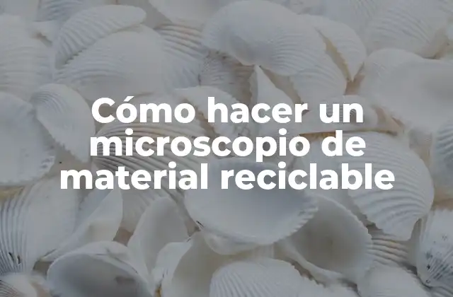 Cómo Hacer un Microscopio de Material Reciclable