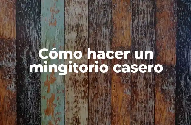 Cómo Hacer un Mingitorio Casero
