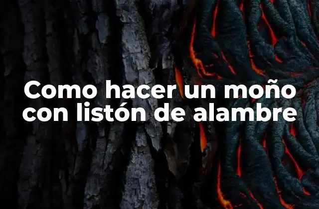 Como Hacer un Moño con Listón de Alambre