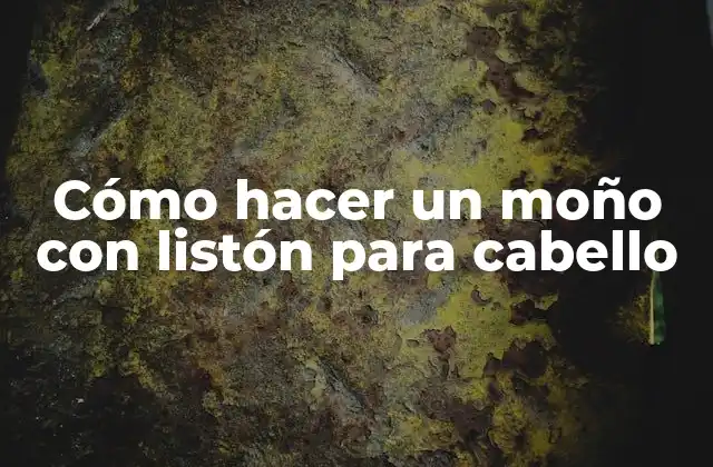 Cómo Hacer un Moño con Listón para Cabello