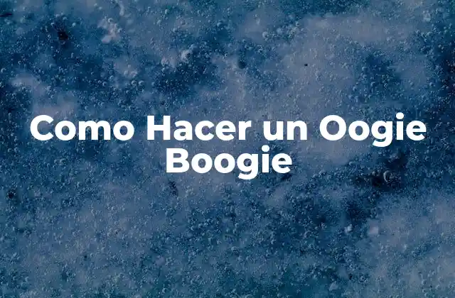 Como Hacer un Oogie Boogie