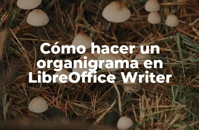 Cómo Hacer un Organigrama en Libreoffice Writer