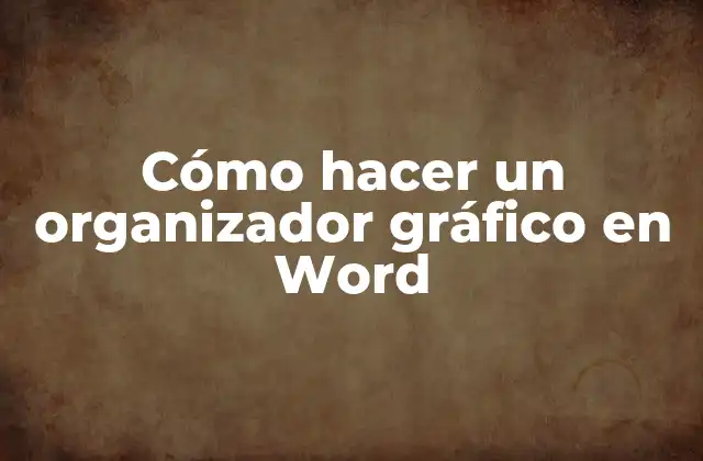 Cómo Hacer un Organizador Gráfico en Word
