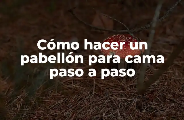 Cómo Hacer un Pabellón para Cama Paso a Paso