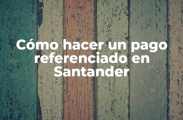 Cómo Hacer un Pago Referenciado en Santander
