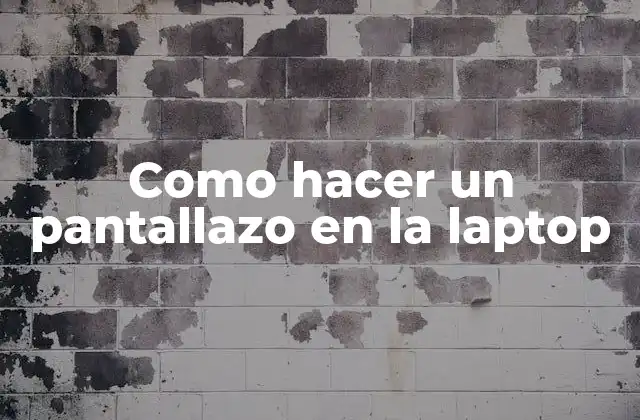 Como Hacer un Pantallazo en la Laptop