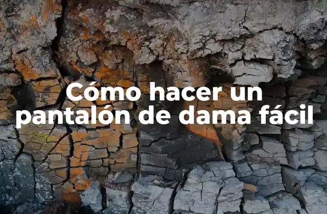 Cómo Hacer un Pantalón de Dama Fácil