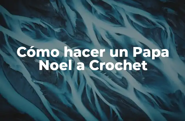 Cómo Hacer un Papa Noel a Crochet