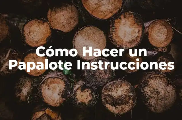 Cómo Hacer un Papalote Instrucciones