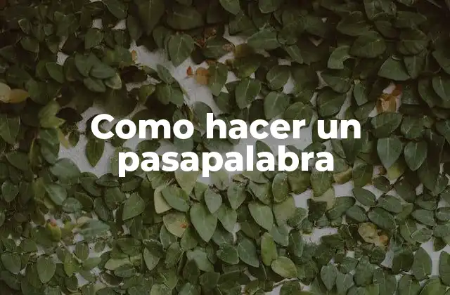 Como Hacer un Pasapalabra 2 ¿Qué es un pasapalabra?