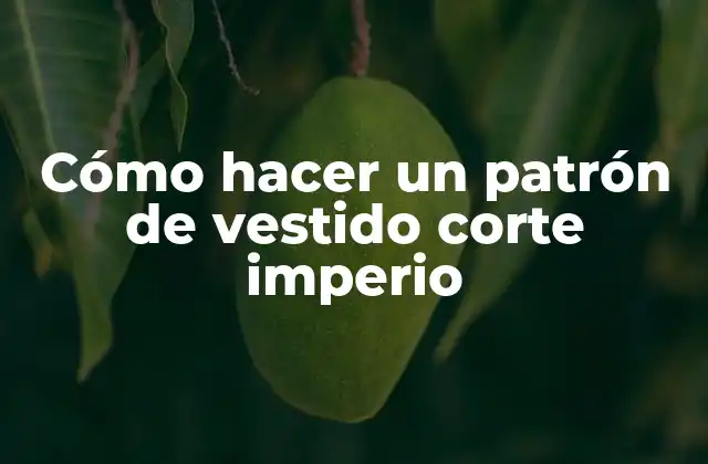 Cómo Hacer un Patrón de Vestido Corte Imperio 2 Cómo hacer un patrón de vestido corte imperio