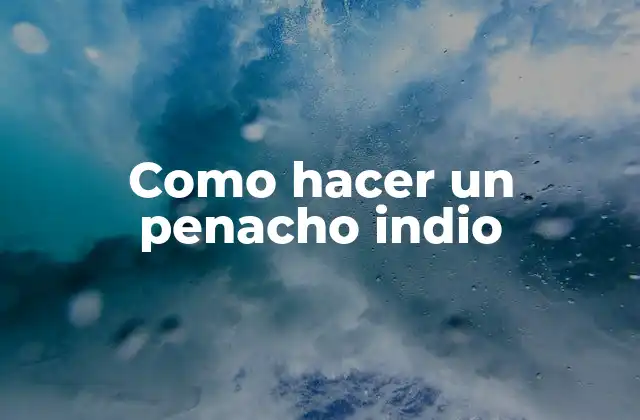 Como Hacer un Penacho Indio 2 ¿Qué es un penacho indio y para qué sirve?