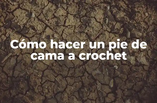Cómo Hacer un Pie de Cama a Crochet