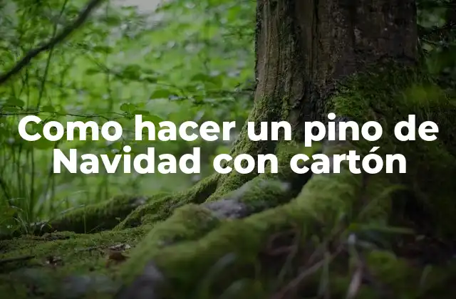 Como Hacer un Pino de Navidad con Cartón