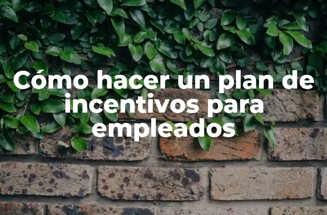 Cómo Hacer un Plan de Incentivos para Empleados