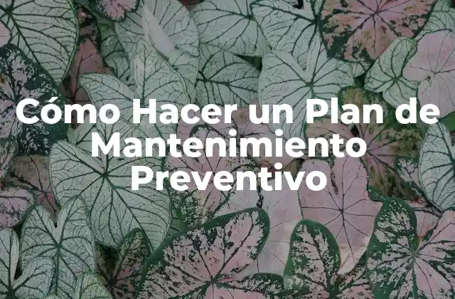 Cómo Hacer un Plan de Mantenimiento Preventivo