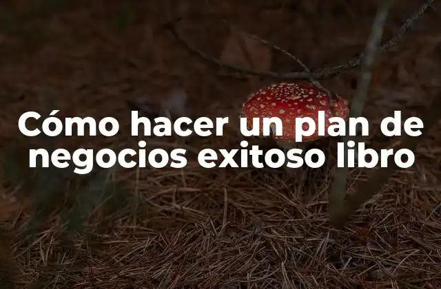 Cómo Hacer un Plan de Negocios Exitoso Libro