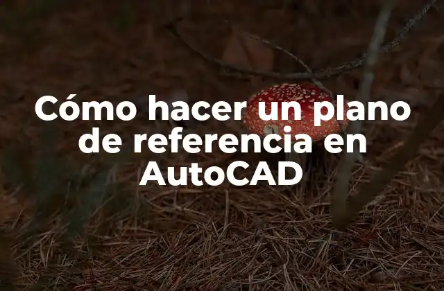 Cómo Hacer un Plano de Referencia en Autocad