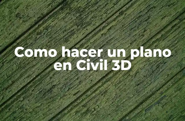 Como Hacer un Plano en Civil 3d
