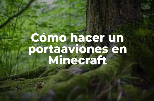 Cómo Hacer un Portaaviones en Minecraft