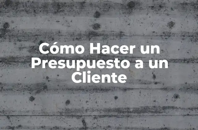 Cómo Hacer un Presupuesto a un Cliente 2 ¿Qué es un Presupuesto y para qué Sirve?