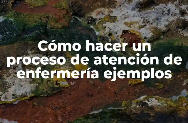 Cómo Hacer un Proceso de Atención de Enfermería Ejemplos 2 Cómo hacer un proceso de atención de enfermería ejemplos