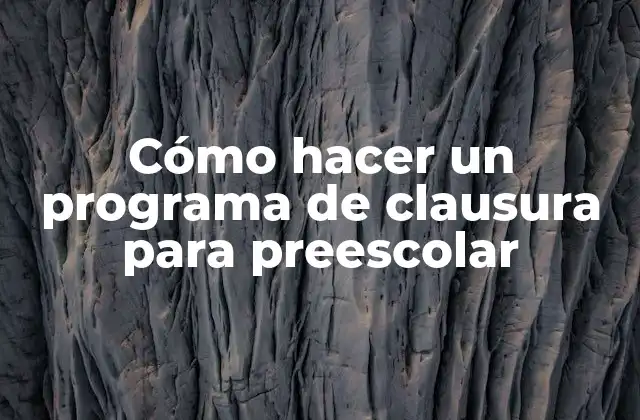 Cómo Hacer un Programa de Clausura para Preescolar 2 Cómo hacer un programa de clausura para preescolar