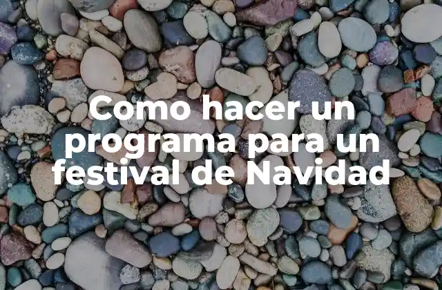 Como Hacer un Programa para un Festival de Navidad 2 Crear un programa para un festival de Navidad