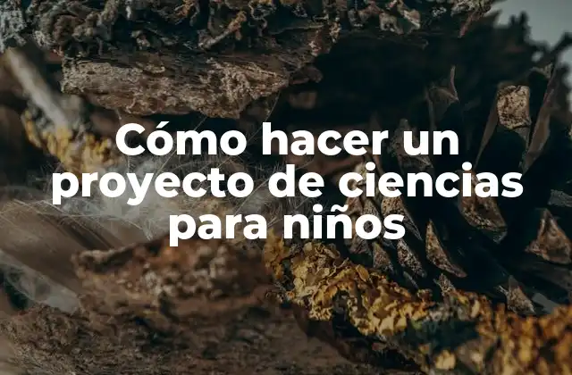Cómo Hacer un Proyecto de Ciencias para Niños