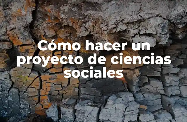 Cómo Hacer un Proyecto de Ciencias Sociales