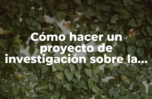 Cómo Hacer un Proyecto de Investigación sobre la Insuficiencia Renal