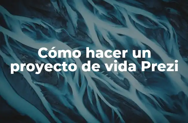 Cómo Hacer un Proyecto de Vida Prezi