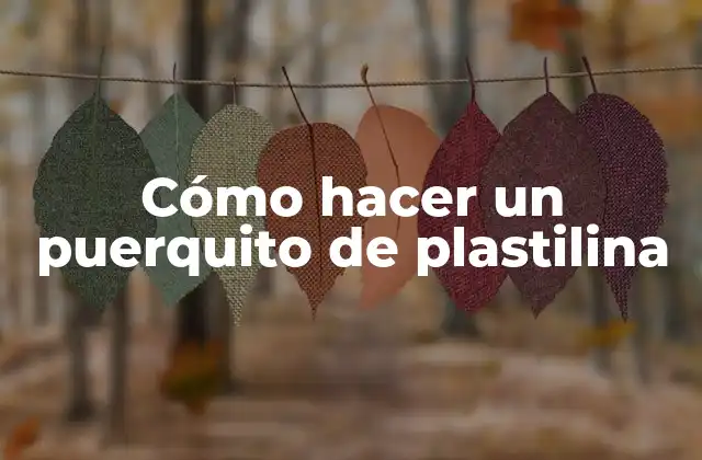 Cómo Hacer un Puerquito de Plastilina