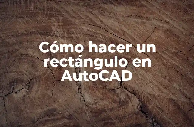 Qué es un rectángulo en AutoCAD
