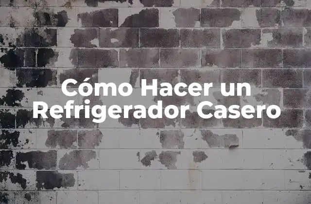 Cómo Hacer un Refrigerador Casero
