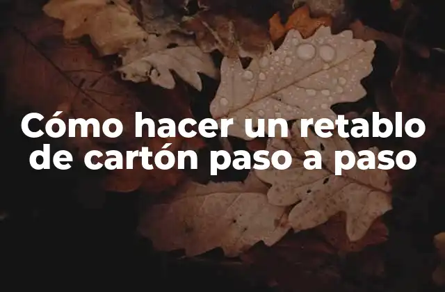Cómo Hacer un Retablo de Cartón Paso a Paso