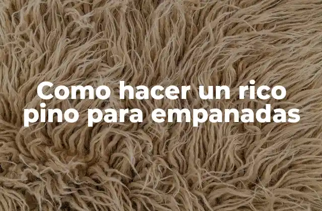 Como Hacer un Rico Pino para Empanadas