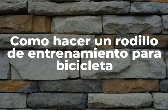 Como Hacer un Rodillo de Entrenamiento para Bicicleta