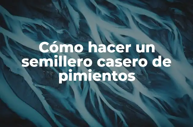 Cómo Hacer un Semillero Casero de Pimientos