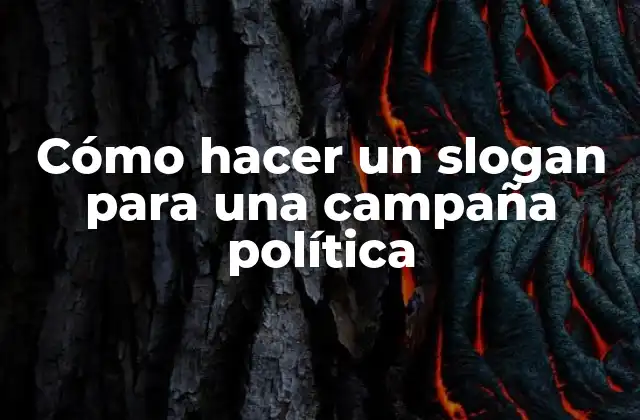 Cómo Hacer un Slogan para una Campaña Política