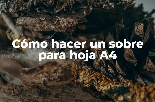 Cómo Hacer un sobre para Hoja A4 2 Cómo hacer un sobre para hoja A4
